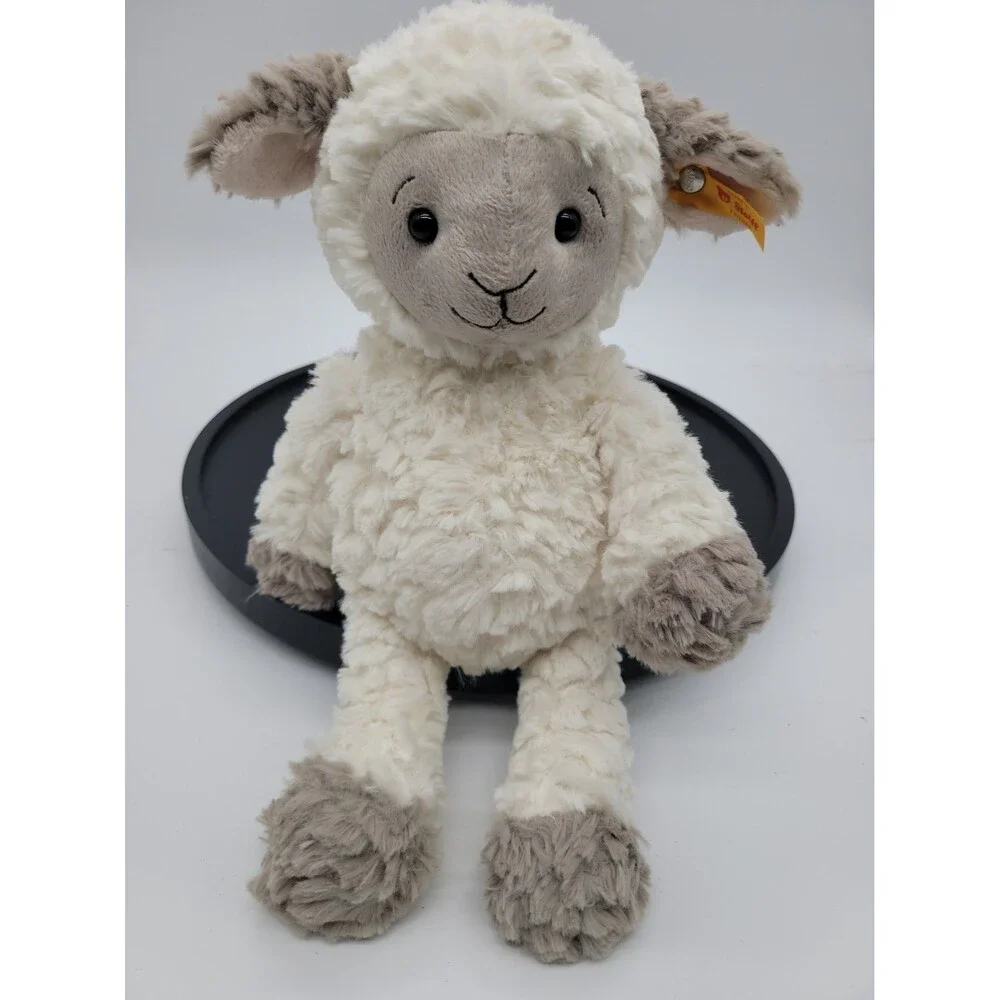 STEIFF LITA 12” LAMB Great 1st stuffed Plush Animal Friends Super Soft
